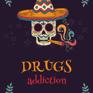 ebook cover for addiction art colouring book
