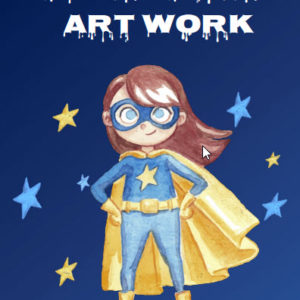 ebook cover for Characters colouring book