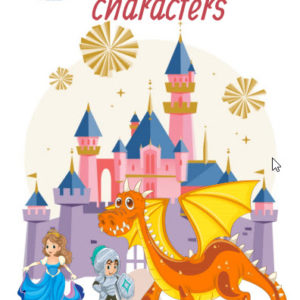 ebook cover for disnee characters colouring book