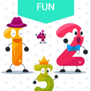 ebook cover for number fun colouring book